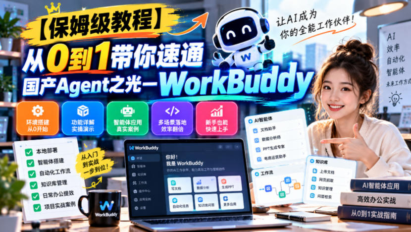 【保姆级教程】从0到1带你速通国产Agent之光—WorkBuddy【文档】-旺仔资源库