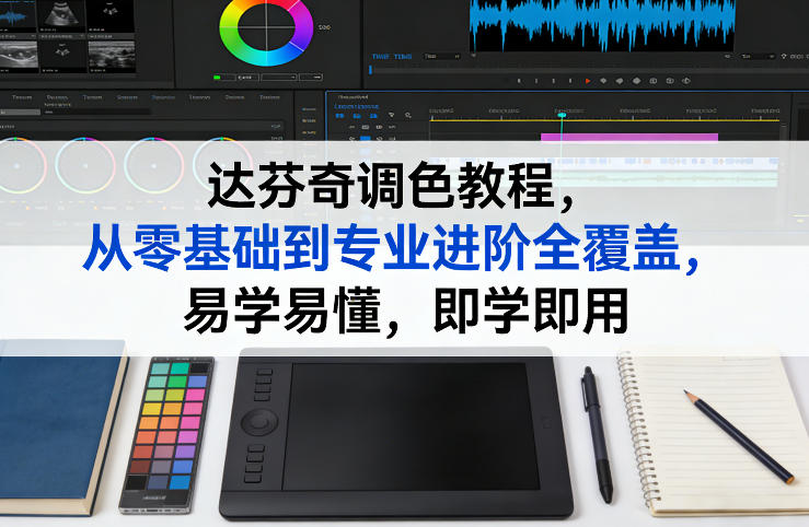 达芬奇调色教程，从零基础到专业进阶全覆盖，易学易懂，即学即用-旺仔资源库