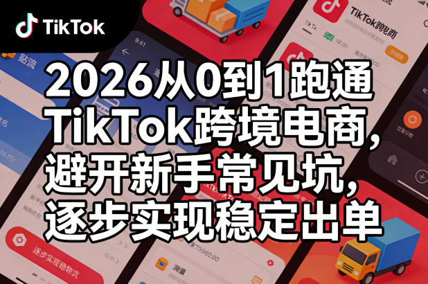 2026从0到1跑通TikTok跨境电商,避开新手常见坑,逐步实现稳定出单(更新0414)-旺仔资源库