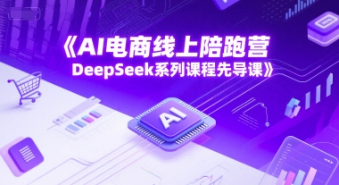 AI电商线上陪跑营，DeepSeek系列课程先导课-旺仔资源库