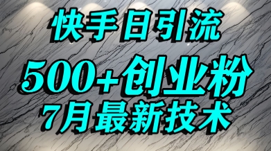 创业粉怎么打？快手精准引流创业粉，宝妈群体日进500+精准流量-旺仔资源库
