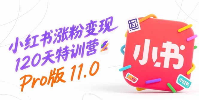 小红书涨粉变现120天特训营Pro版11.0：从0到1掌握平台运营,内容制作和变现-旺仔资源库