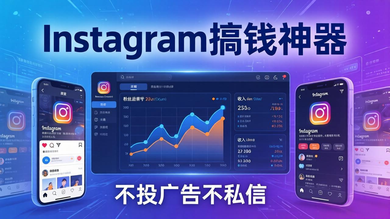 Instagram搞钱神器:月涨6万粉+月入5万刀,不投广告不私信,靠算法+低价产品-旺仔资源库