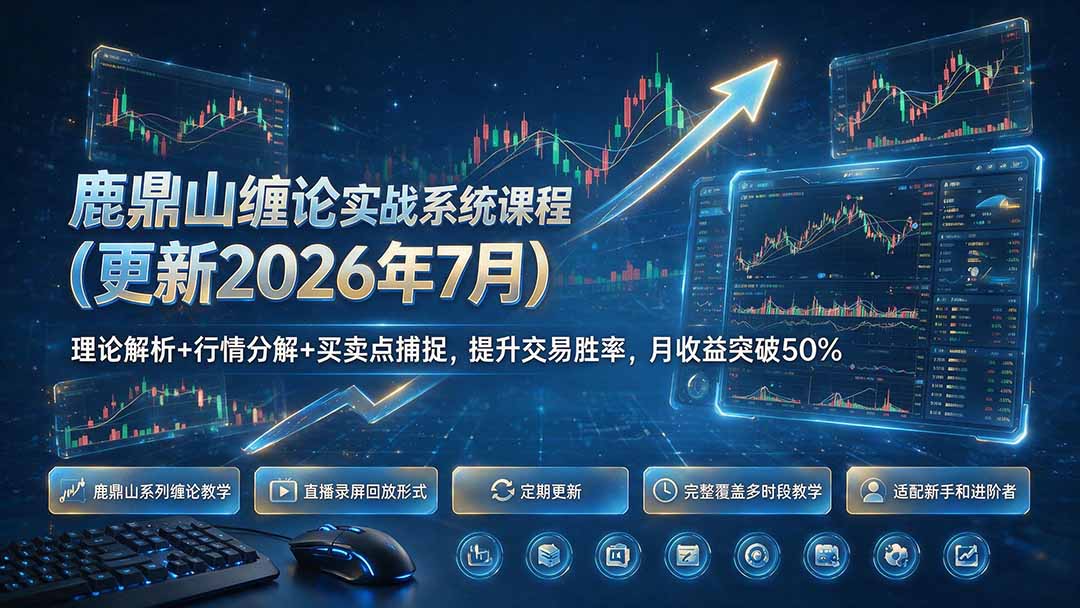 鹿鼎山缠论实战系统课程(更新26年7月-旺仔资源库