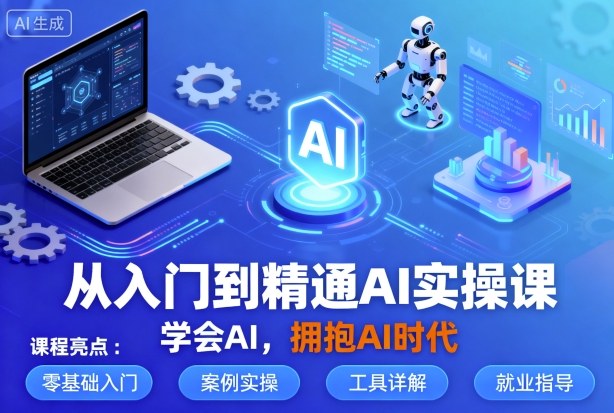 从入门到精通AI实操课，学会AI，拥抱AI时代-旺仔资源库