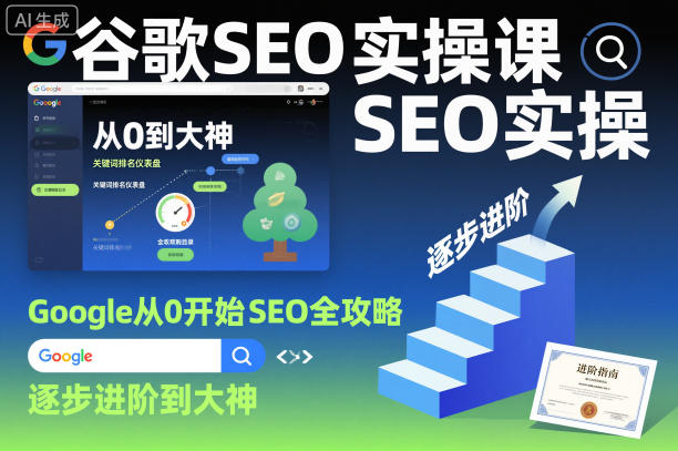 谷歌SEO实操课，Google从0开始SEO全攻略，逐步进阶到大神(更新26年)-旺仔资源库