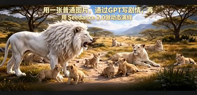 用一张普通图片，通过GPT写剧情，再用Seedance 2.0做动态演绎，居然能生成迪士尼风格搞笑动画-旺仔资源库