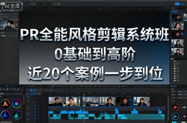 PR全能风格剪辑系统班，0基础到高阶，近20个案例一步到位-旺仔资源库