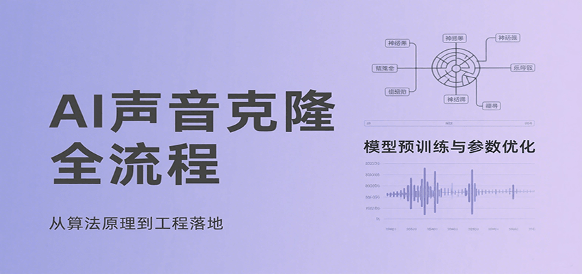 AI声音克隆全流程，基础概念到实战应用，3秒极速声音复刻、模型预训练、云端部署等-旺仔资源库