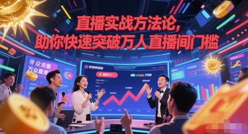 直播实战方法论，助你快速突破万人直播间门槛-旺仔资源库