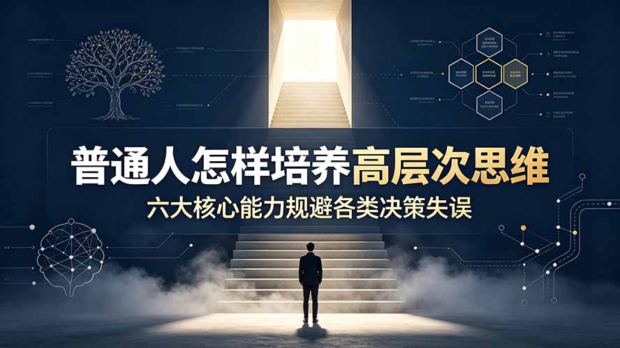 付费文章：普通人怎样培养高层次思维，六大核心能力规避各类决策失误-旺仔资源库