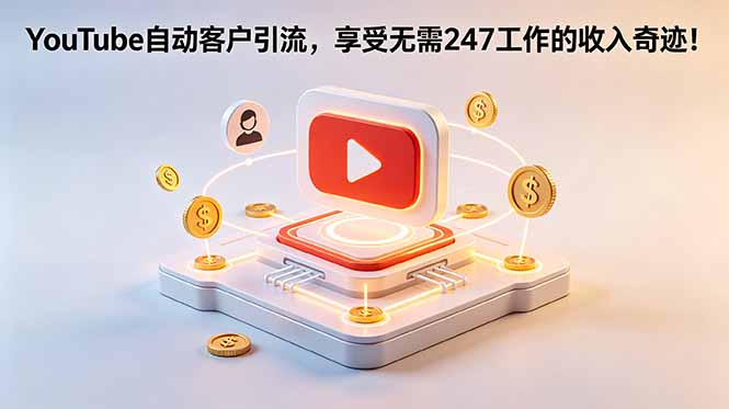 YouTube 自动客户引流,享受无需 247 工作的收入奇迹!【原创双语字幕】-旺仔资源库