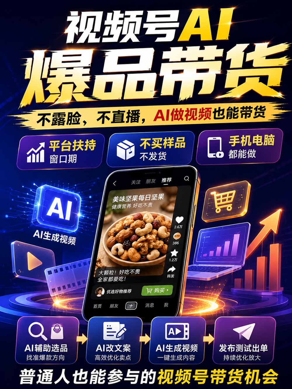 图片[2]-2026视频号AI爆品带货训练营-9月开课｜不露脸不直播，AI做视频发视频号，有人下单，你赚佣金，轻松单日佣金1000+-旺仔资源库
