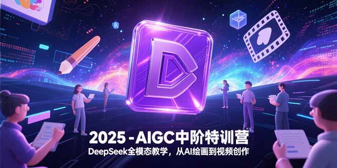 2025-AIGC中阶特训营，DeepSeek全模态教学，从AI绘画到视频创作-旺仔资源库