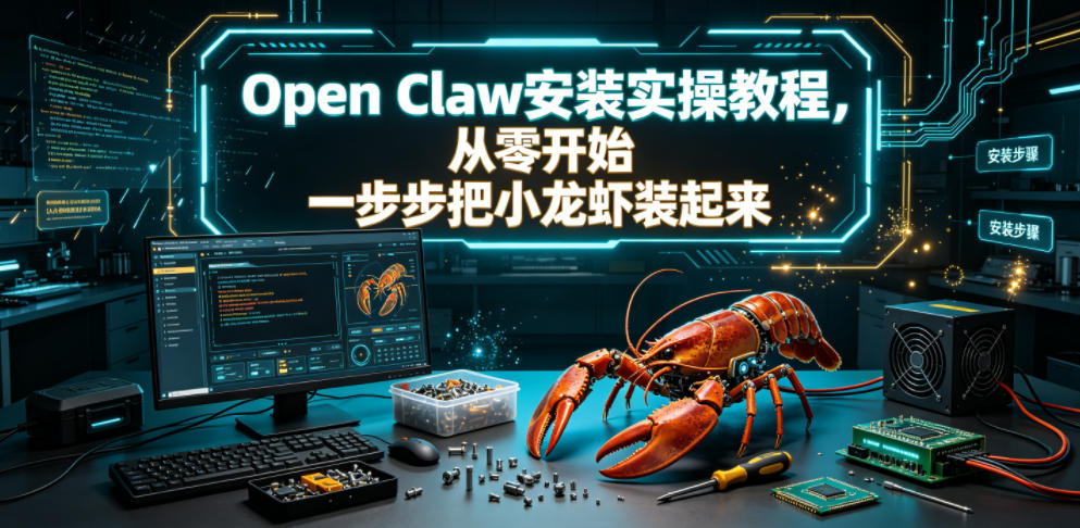 Open Claw安装实操教程,从零开始一步步一步步把小龙虾装起来-旺仔资源库