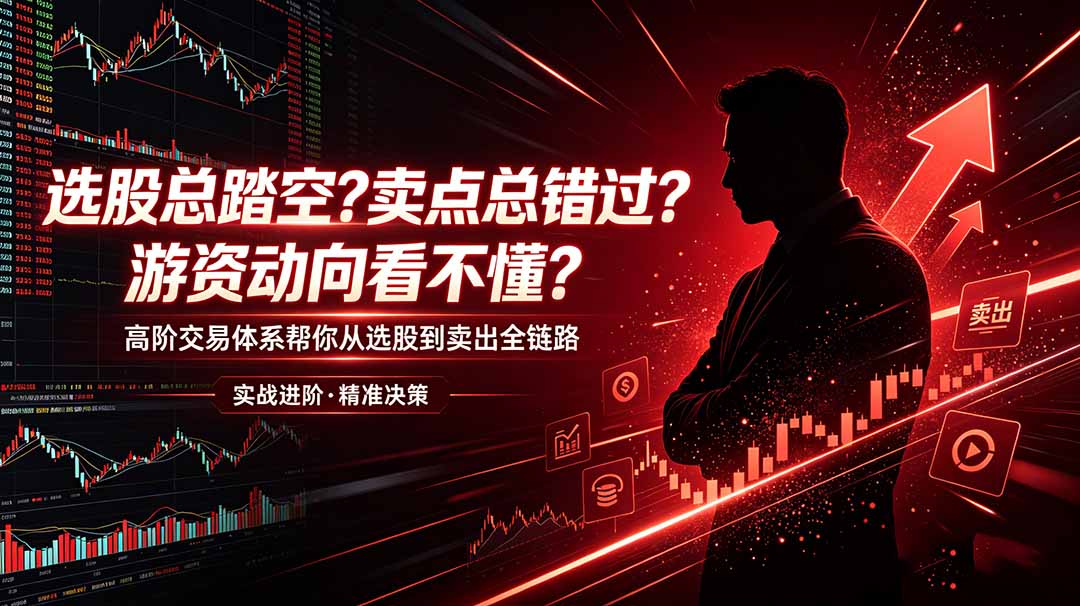 选股总踏空?卖点总错过?游资动向看不懂?高阶交易体系帮你从选股到卖出全链路(更新6月-旺仔资源库