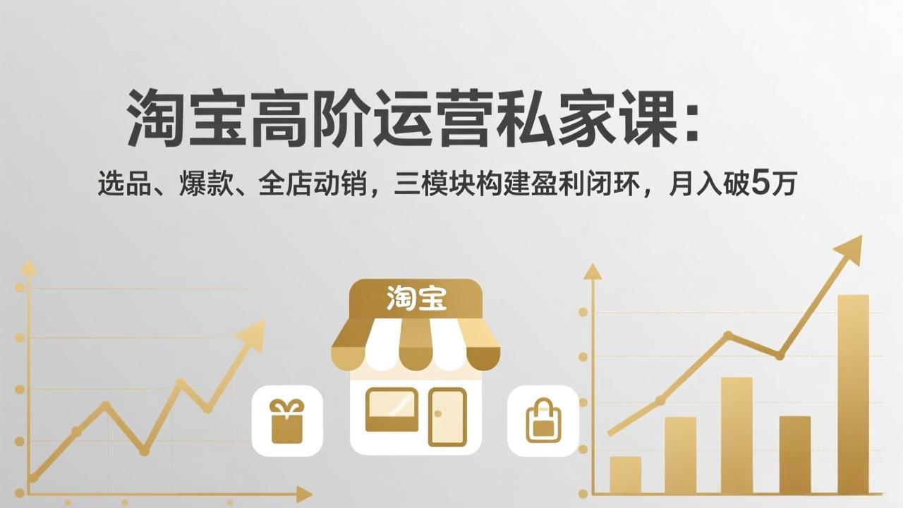 淘宝高阶运营私家课(更新26年4月18-旺仔资源库