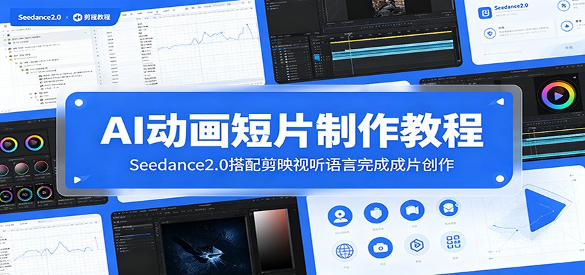 AI动画短片制作教程:Seedance2.0搭配剪映视听语言完成成片创作-旺仔资源库