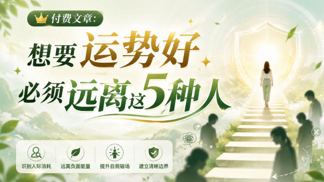 付费文章:想要运势好,必须远离这5种人-旺仔资源库