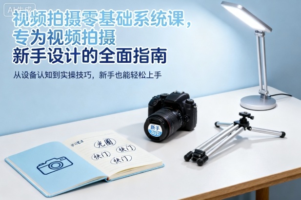 视频拍摄零基础系统课，专为视频拍摄新手设计的全面指南-旺仔资源库