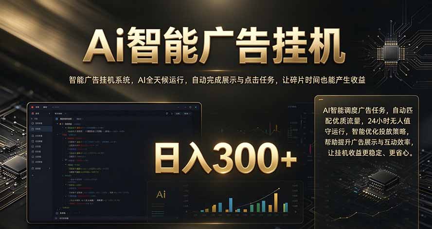 闲置设备别闲置,AI 广告自动化任务,看懂少走弯路-旺仔资源库