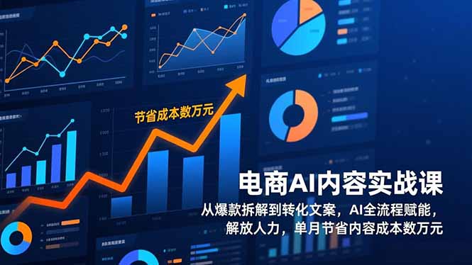 电商AI内容实战课,从爆款拆解到转化文案,AI全流程赋能,解放人力,单月节省内容成本数万元-旺仔资源库