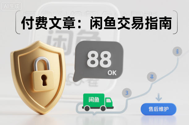 付费文章：闲鱼交易指南，怎么才能降低被坑被马扁的概率-旺仔资源库