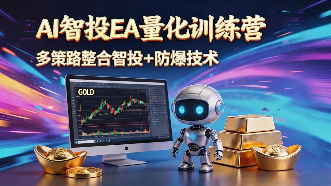 AI智投EA量化运营技术,自动化黄金操盘技术,小白也可以轻松上手日入1000+-旺仔资源库