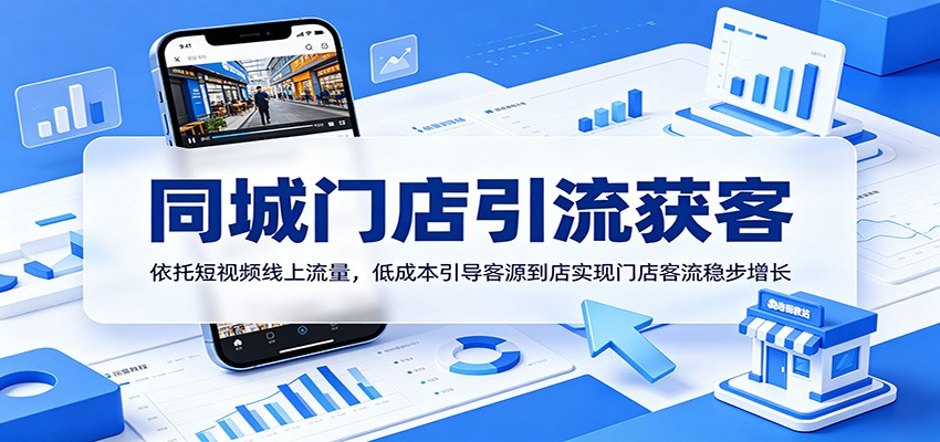 同城门店引流获客：依托短视频线上流量，低成本引导客源到店实现门店客流稳步增长-旺仔资源库