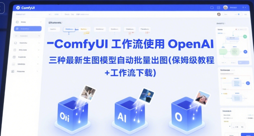 ComfyUI 工作流使用 OpenAI 三种最新生图模型自动批量出图(保姆级教程+工作流下载)-旺仔资源库