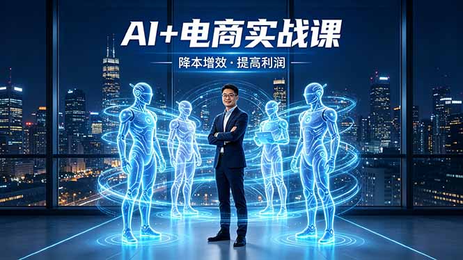 AI+电商实战课，1人+N个AI 智能体，把SOP变AI员工，实现降本增效提高利润-旺仔资源库