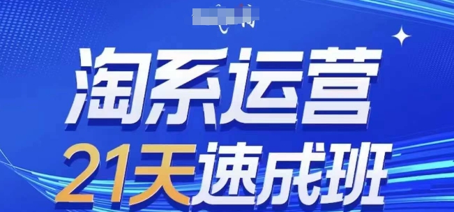 淘系运营21天速成班(更新25年5月)，0基础轻松搞定淘系运营，不做假把式-旺仔资源库