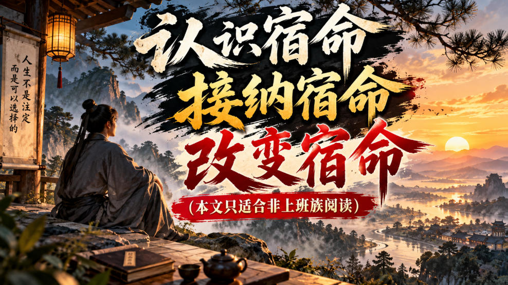 某公众号付费文章:认识宿命,接纳宿命,改变宿命(本文只适合非上班族阅读)-旺仔资源库