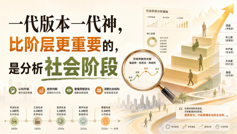 付费文章:一代版本一代神,比阶层更重要的,是分析社会阶段-旺仔资源库