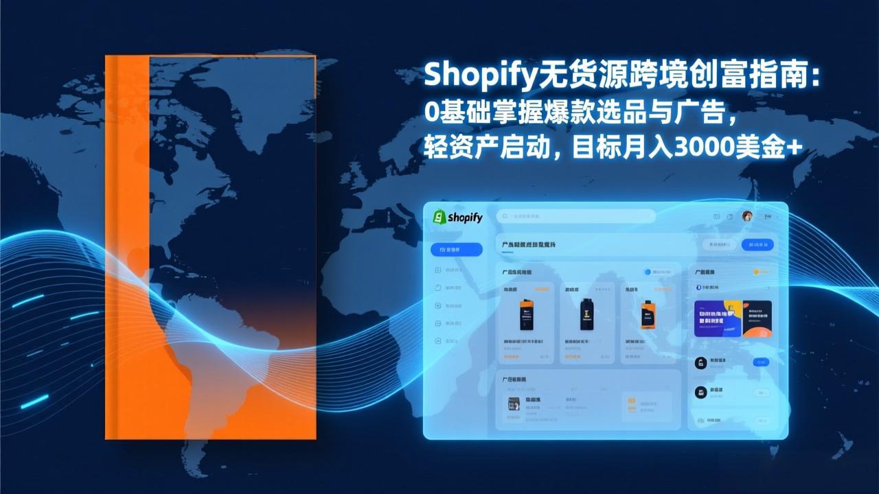 Shopify爆款打法实战:从选品到广告投放,复制爆款模型,驱动独立站月销售额破万刀-旺仔资源库