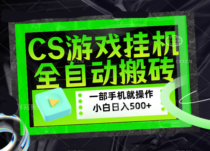 CSGO游戏挂机捡漏搬砖，超稳定的项目，带领1000+小白实现日入500+，数据可视频验证-旺仔资源库