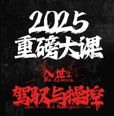 2025重磅大课，入世2，驾驭与控制-旺仔资源库