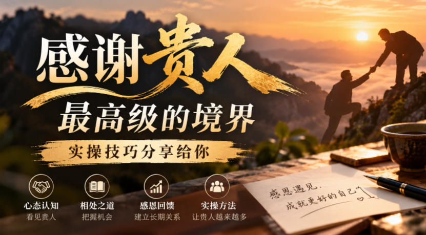 某公众号付费文章:感谢贵人最高级的境界,实操技巧分享给你-旺仔资源库