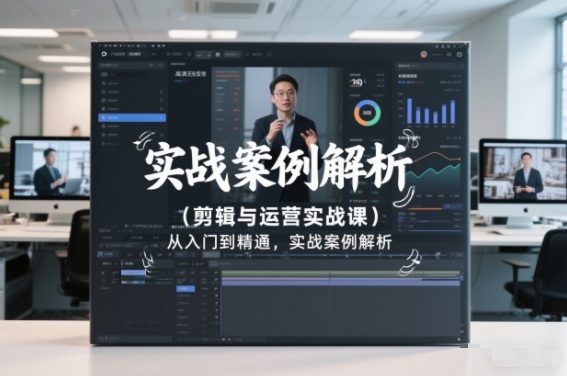 剪辑与运营实战课，从入门到精通，实战案例解析(更新2026)-旺仔资源库