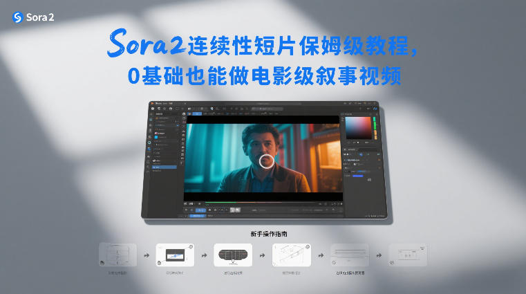 Sora2连续性短片保姆级教程，0基础也能做电影级叙事视频-旺仔资源库