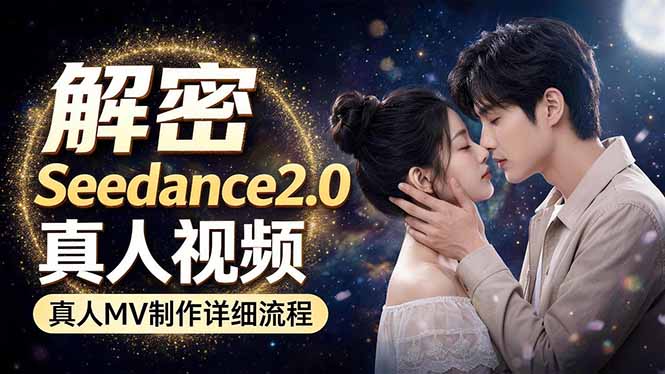 Seedance 2.0电影级真人 MV全流程拆解：提示词、运镜、粒子特效，手把手实操-旺仔资源库