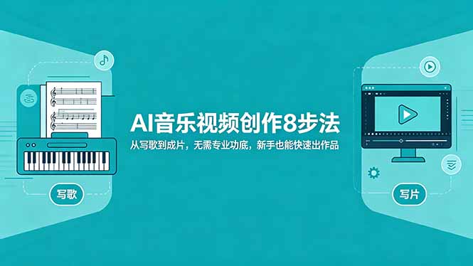 AI音乐视频创作8步法：从写歌到成片，无需专业功底，新手也能快速出作品-旺仔资源库