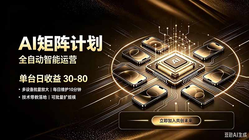 AI智能对话，矩阵规模化创业，全程技术扶持，长久稳定，日入800+-旺仔资源库