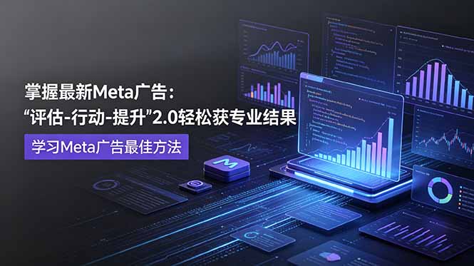 掌握最新的Meta广告,通过“评估-行动-提升”2.0版本轻松获得专业级结果。学习目前学习Meta广告的最佳方法-旺仔资源库