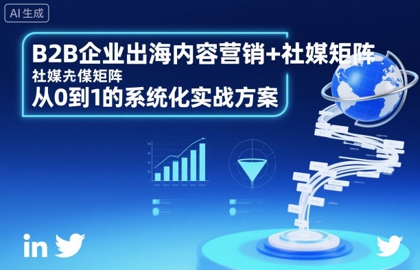 B2B企业出海内容营销+社媒矩阵，从0到1的系统化实战方案-旺仔资源库