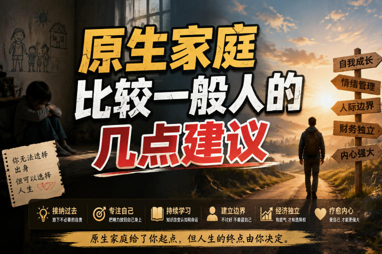 付费文章:给原生家庭比较一般人的几点建议-旺仔资源库