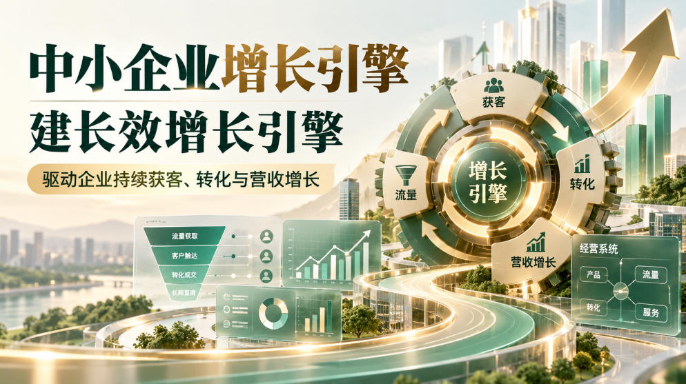 中小企业增长引擎，建长效增长引擎，驱动企业持续获客、转化与营收增长-旺仔资源库