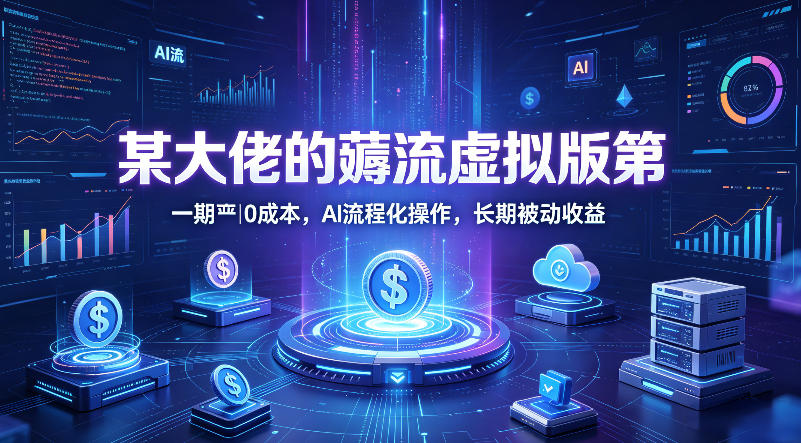 某大佬的薅流虚拟版第一期丨0成本，AI流程化操作，长期被动收益-旺仔资源库