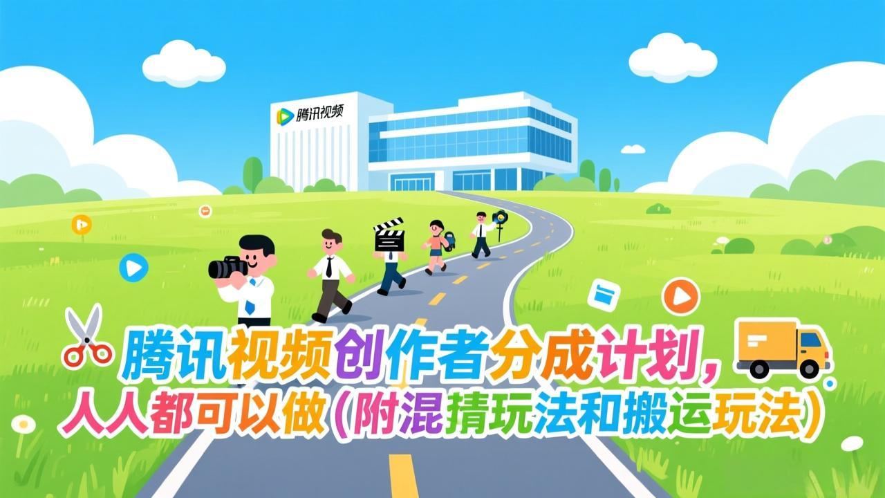 腾讯视频创作者分成计划，人人都可以做(附混剪玩法和搬运玩法-旺仔资源库