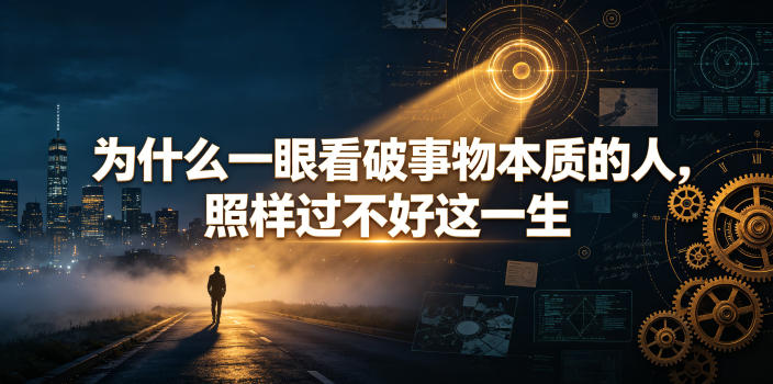 付费文章：为什么一眼看破事物本质的人，照样过不好这一生-旺仔资源库
